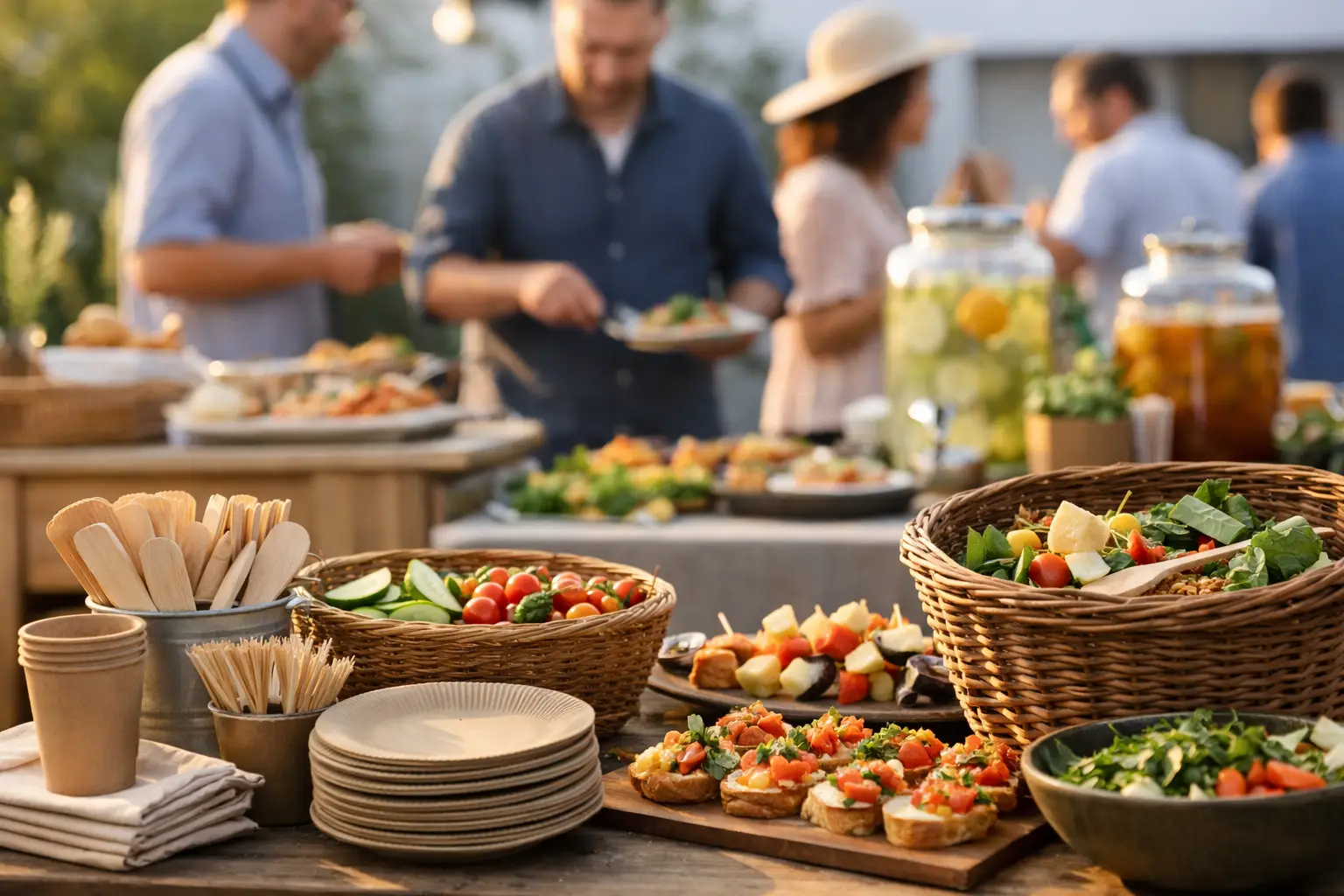 Cómo reducir residuos en eventos con más sabor