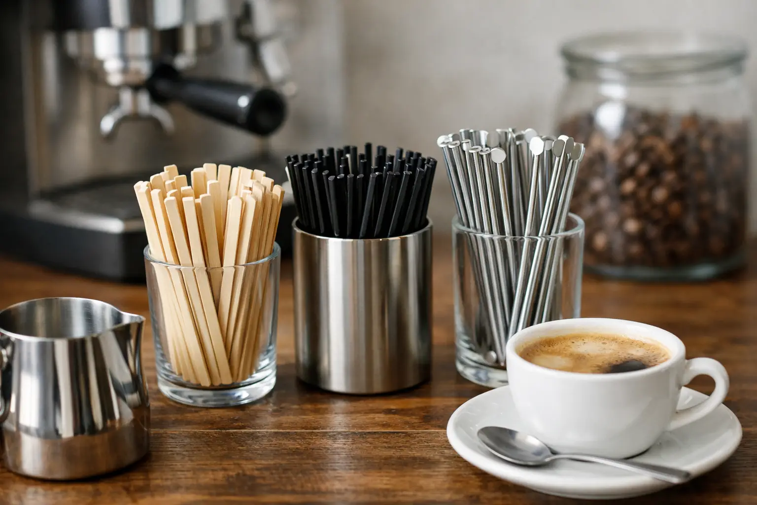 Cómo elegir agitadores alimentarios para café