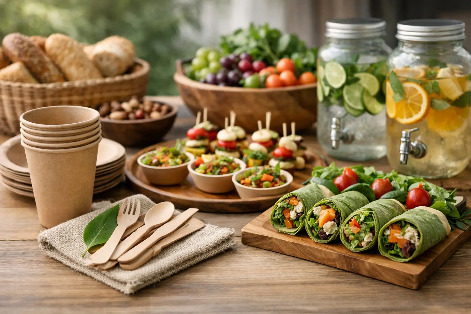Mejores alternativas para catering sostenible
