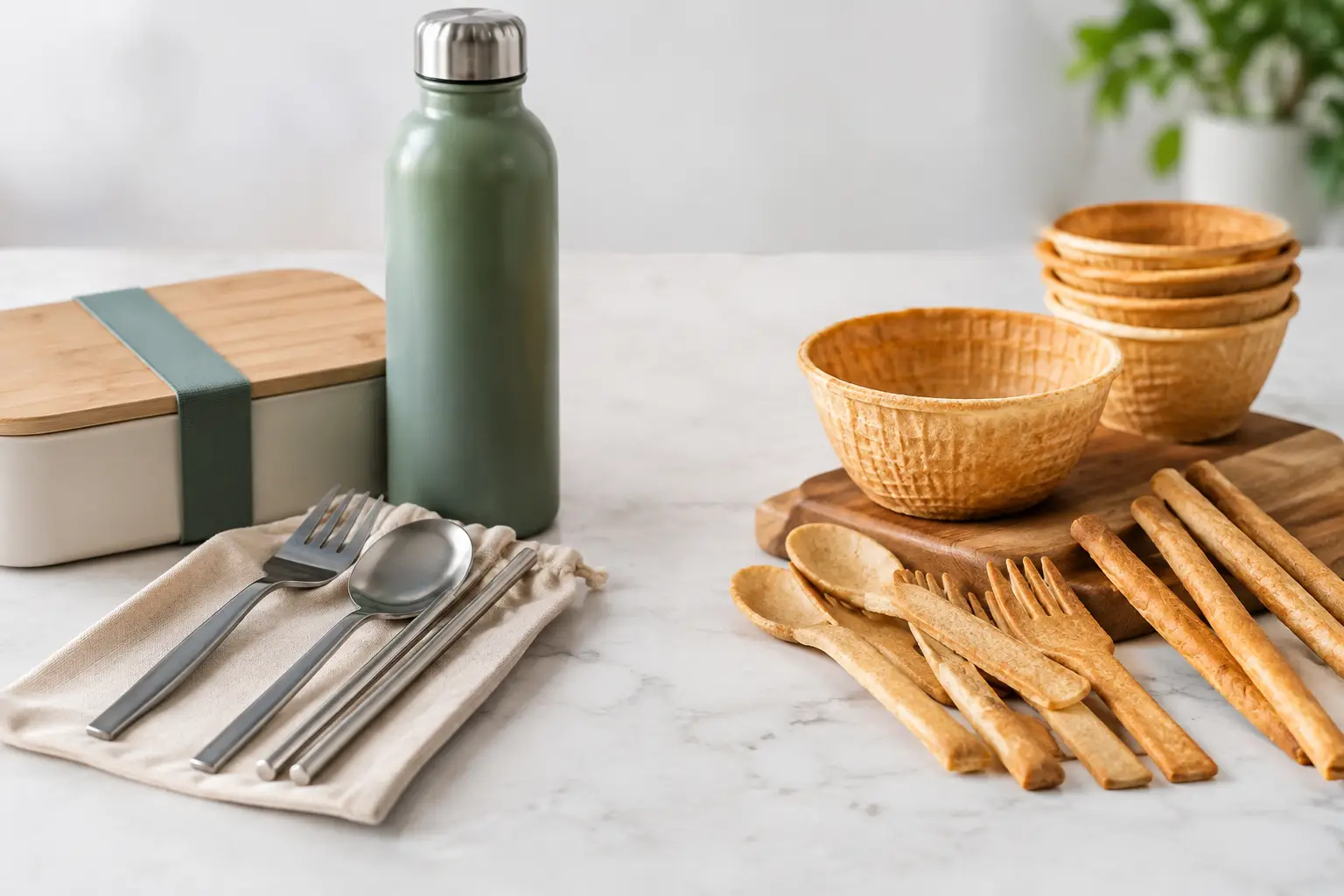 Utensilios reutilizables versus comestibles: ¿cuál elegir?